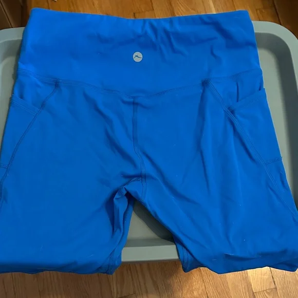 Women's Blue Athletic Shorts - Picture 4 of 6